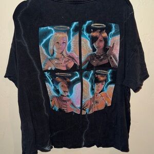 Boys Lie Graphic Angel Print Women's Top